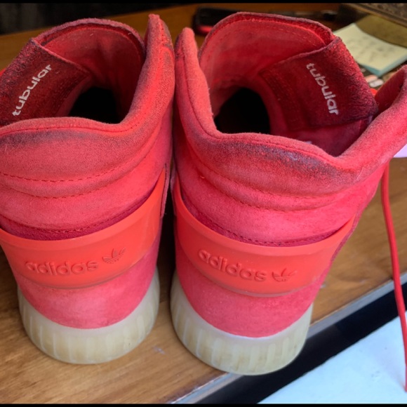 ADIDAS RED TUBULARS - Picture 8 of 8